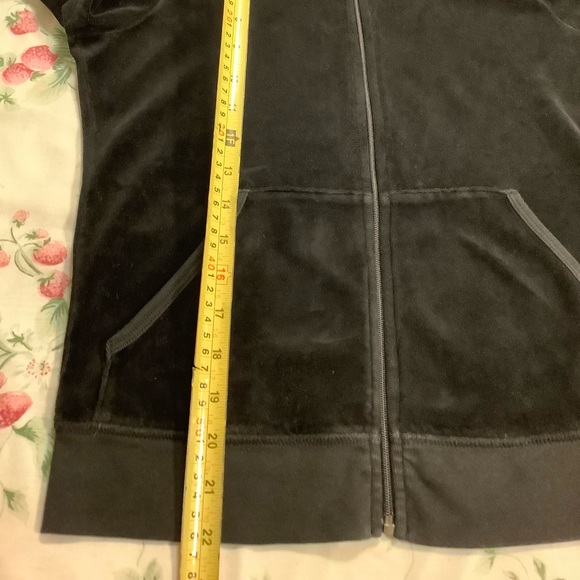 Juicy Couture 90s Velour Pants 32 x 32 Zip Up Hoodie Tracksuit - Picture 5 of 15